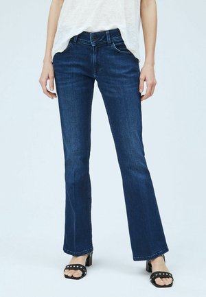 Flared Jeans - blue denim