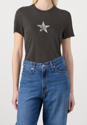 T-shirt con stampa - black