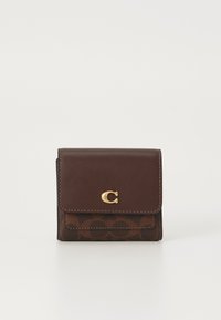 MILA SMALL FLAP WALLET IN SIGNATURE CANVAS - Portefeuille - maple