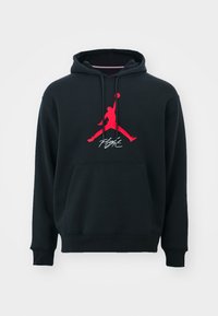 BASELINE - Felpa con cappuccio - black gym red gym red