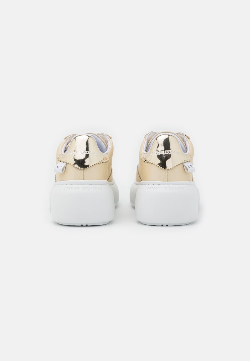 Damen Sneaker | Armani Exchange LACE UP Sneaker low gold/goldfarben - CY08958 Damen Sneaker | Armani Exchange LACE UP Sneaker low gold/goldfarben - CY08958