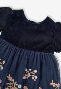 JoJo Maman Bébé FLORAL EMBROIDERED - Kokteilinė suknelė / vakarėlių suknelė - navy