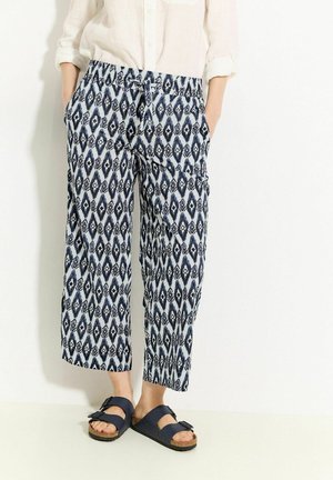7/8 PRINT - Trousers - weiß