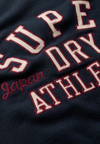 Superdry & Co SLOUCHY GRAPHIC CREW - Strickpullover - deep navy