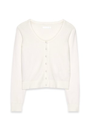SCOOP NECK - Kardigán - offwhite