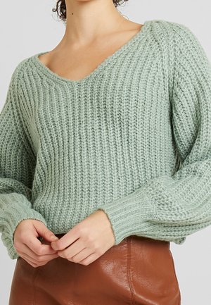 Jumper - mottled light green
