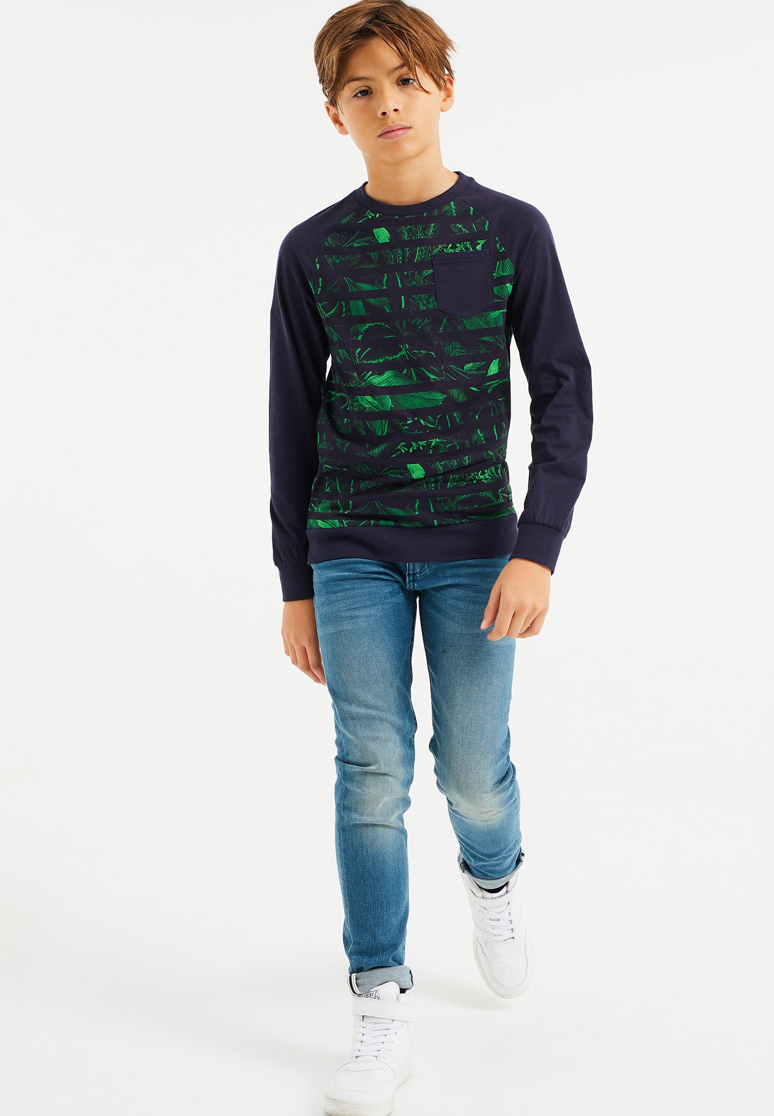 WE Fashion JONGENS - Longsleeve - multi-coloured/Blauw - Zalando.nl