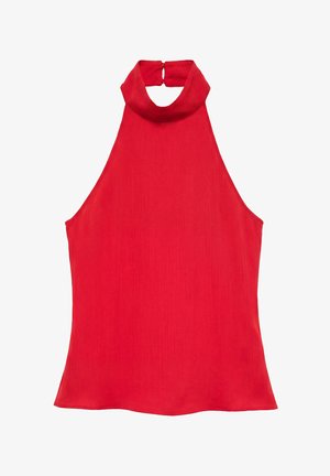 PULL&BEAR, FLOWING HALTER - TOP - Blúzka - red