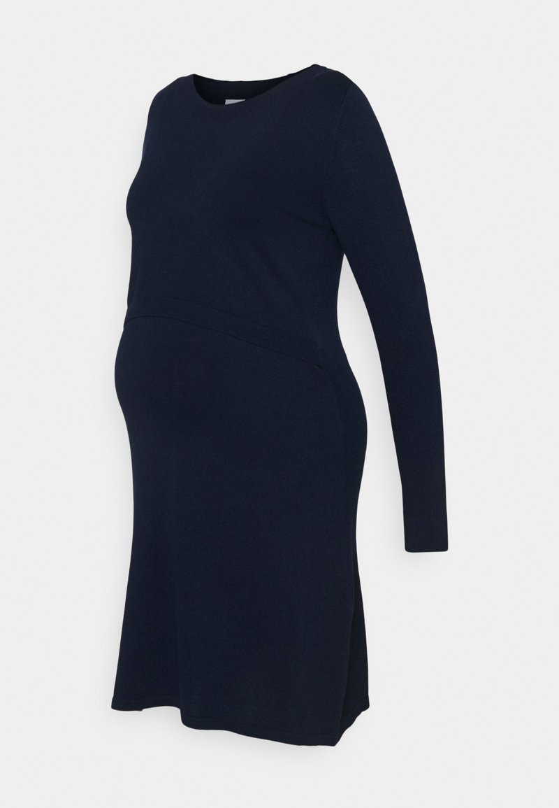 Mamalicious Curve Gebreide jurk blauw