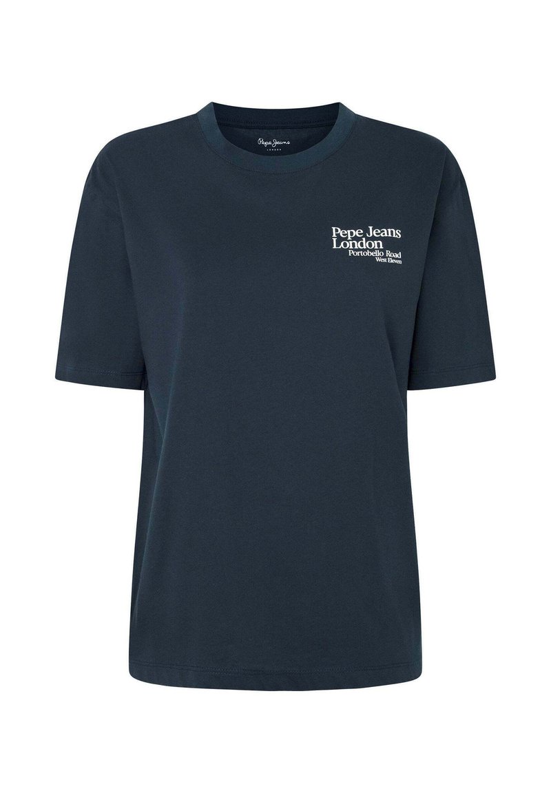 Pepe Jeans T-shirt print donkerblauw Pepe Jeans T-shirt print donkerblauw