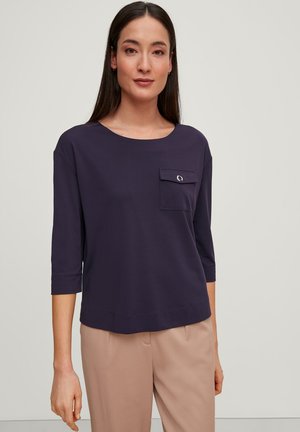 MIT AUFGESETZTER BRUSTTASCHE - Blouse - navy