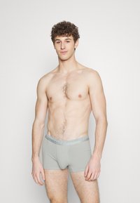 Calvin Klein Underwear TRUNK 3 PACK MODERN STRUCTURE COTTON - Trumpikės - evergreen forest/white/aqua pool