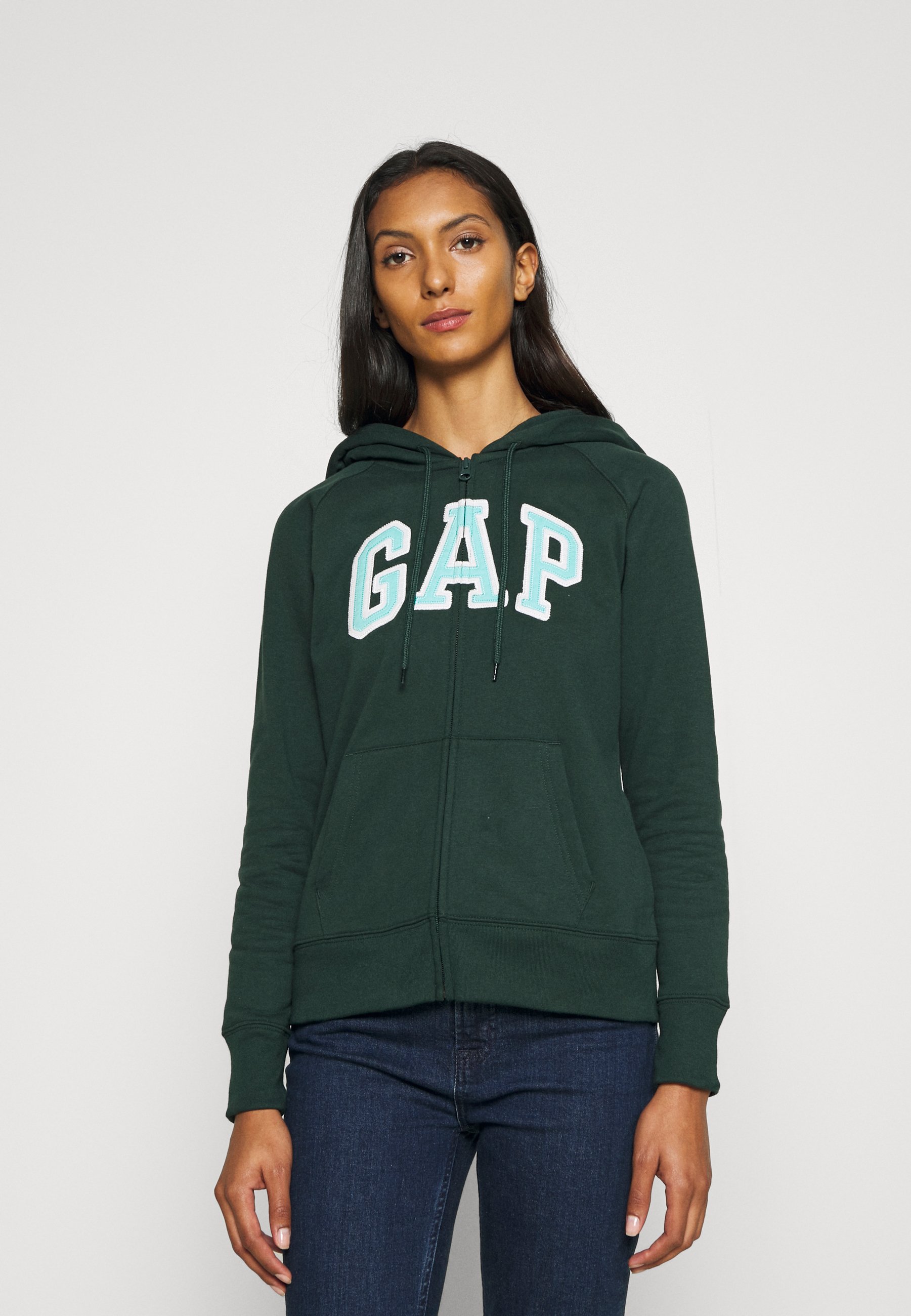 GAP Sudadera con cremallera - campus green/verde - Zalando.es