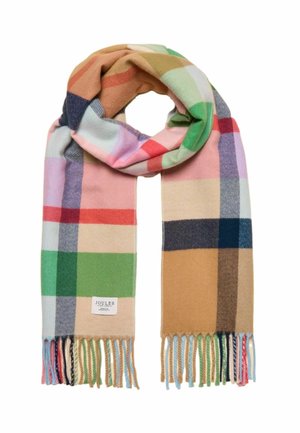 LANGTREE CHECKED OVERSIZED - Sjaal - pink  green