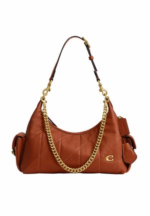 COACH, POCKET JULIET BAG 30 WITH QUILTING . - Håndtasker - b amber brown