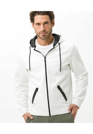 STYLE LARKIN - Zip-up sweatshirt - offwhite