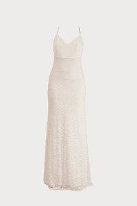 FIONA CROSS BACK MAXI DRESS - Robe de cocktail - white