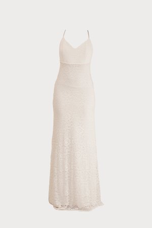 WAL G. FIONA CROSS BACK MAXI DRESS - Robe de cocktail - white