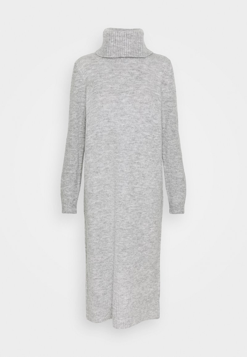 Only Gebreide jurk grijs gemêleerd Only Gebreide jurk grijs gemêleerd