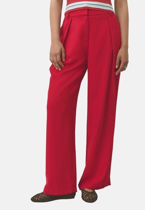 Next, TALL FIT - ELASTIC WIDE LEG TROUSERS . - Bukser - new red