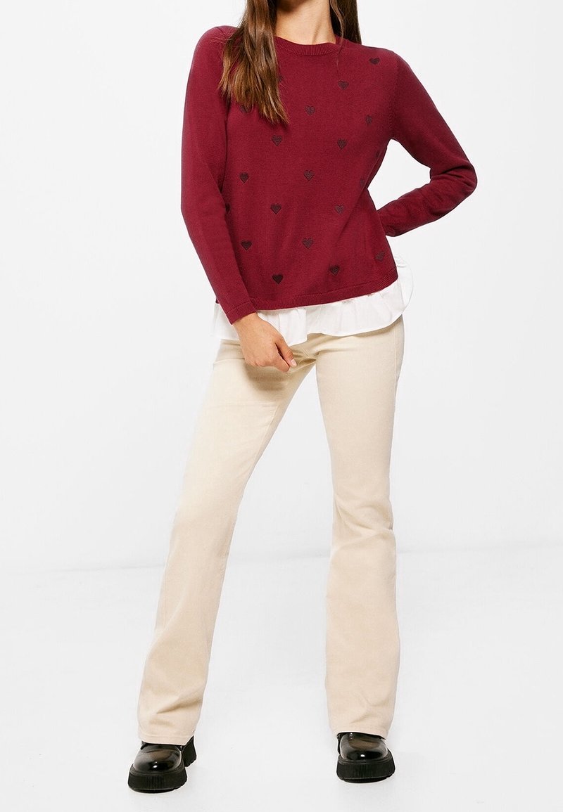 Springfield Femme Polo Pull | Pulls Pour Femme | SPF Pull Beige Femme