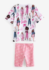 Next BARBIE REGULAR FIT - Nattplagg set - white pink