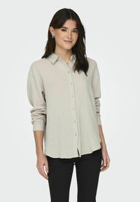 JDY LANGARM JDYTHEIS - Button-down blouse - silver lining