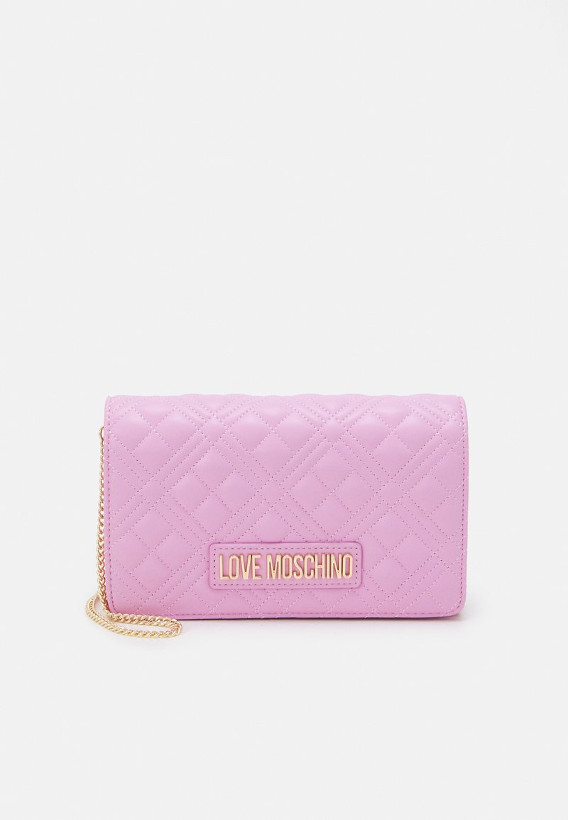 Love Moschino QUILTED CHAIN LOGO CROSSBODY Across body bag malva