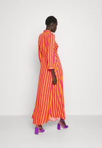 YAS Tall YASSAVANNA LONG SHIRT DRESS - Μάξι φόρεμα - orange pepper/fuchsia purple