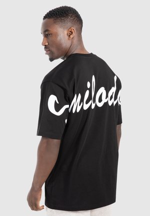 UNISEX LIQUID BRAIL - Print T-shirt - schwarz