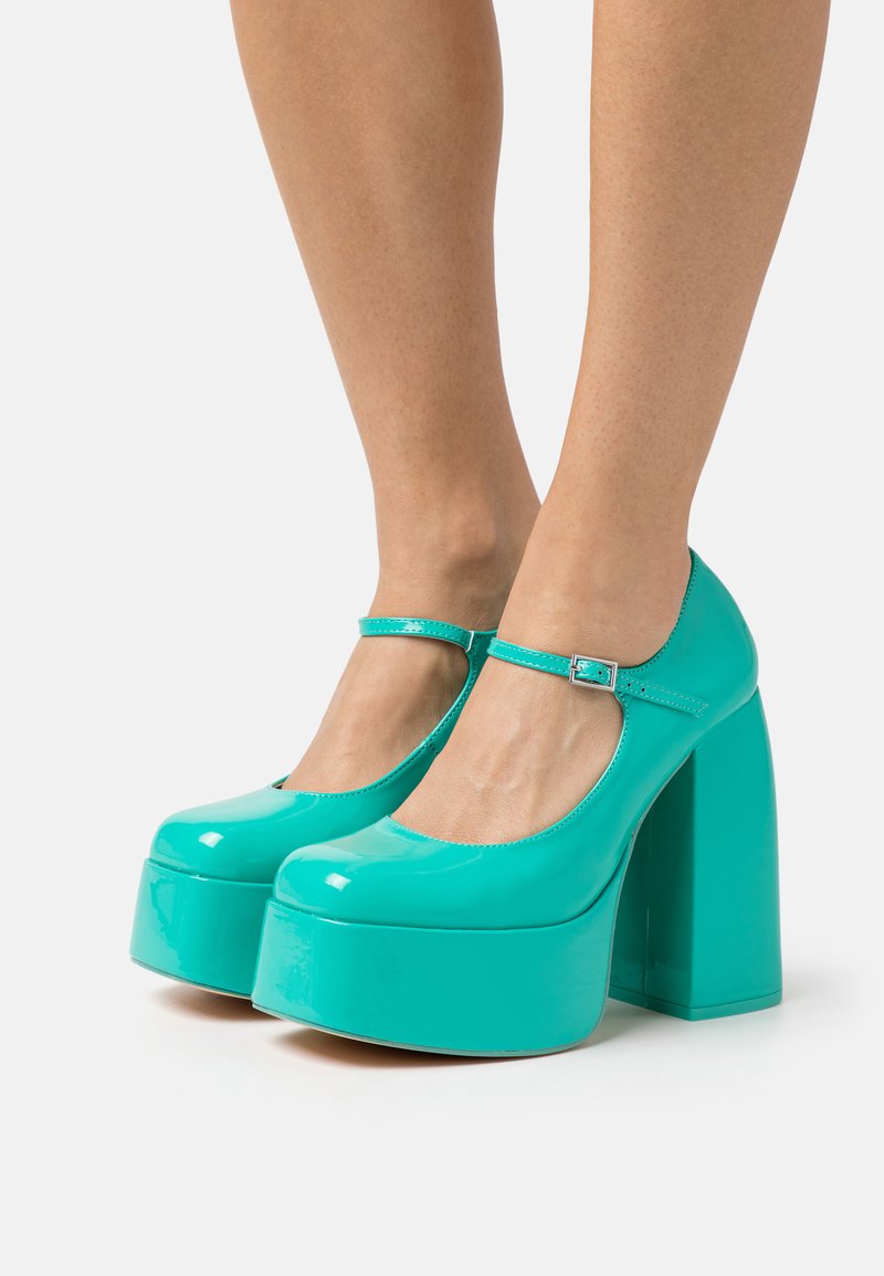 Koi Footwear PLATFORM - Platform heels - aquamarine/green - Zalando.ie