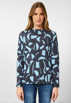 MIT RAFFDETAIL - Långärmad tröja - blau