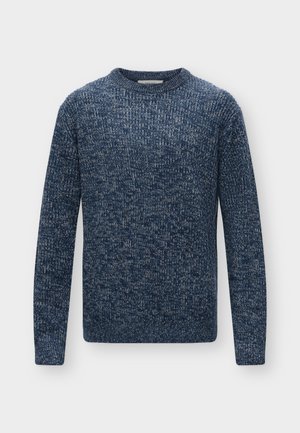 Selected, SLMTILUM CREW NECK  - Pullover - navy blazer detail:oatmeal / blue mirage / sargasso sea