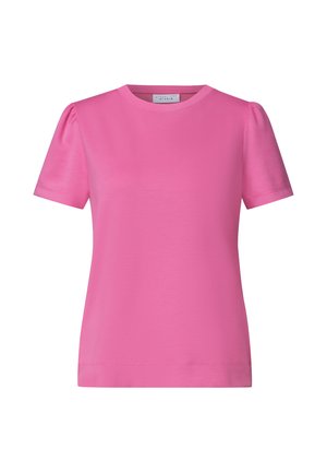 Street One Studio, T-SHIRT IN UNIFARBE MIT RAFFUNG - T-shirt basique - simply pink