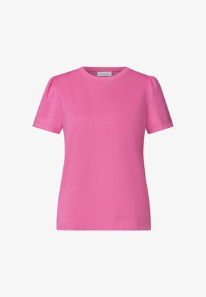 Street One Studio, T-SHIRT IN UNIFARBE MIT RAFFUNG - T-shirt basique - simply pink