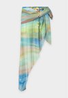 BEADED BELT ASYMMETRIC SKIRT - Дълга пола - multi-coloured