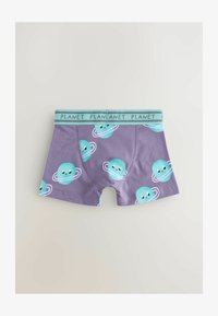 Wybrany, purple green space print