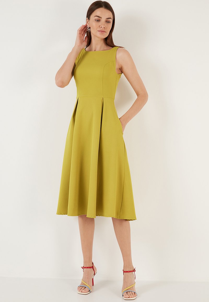 LELA COCKTAIL DRESS - Koktailové šaty/večierkové šaty - olive