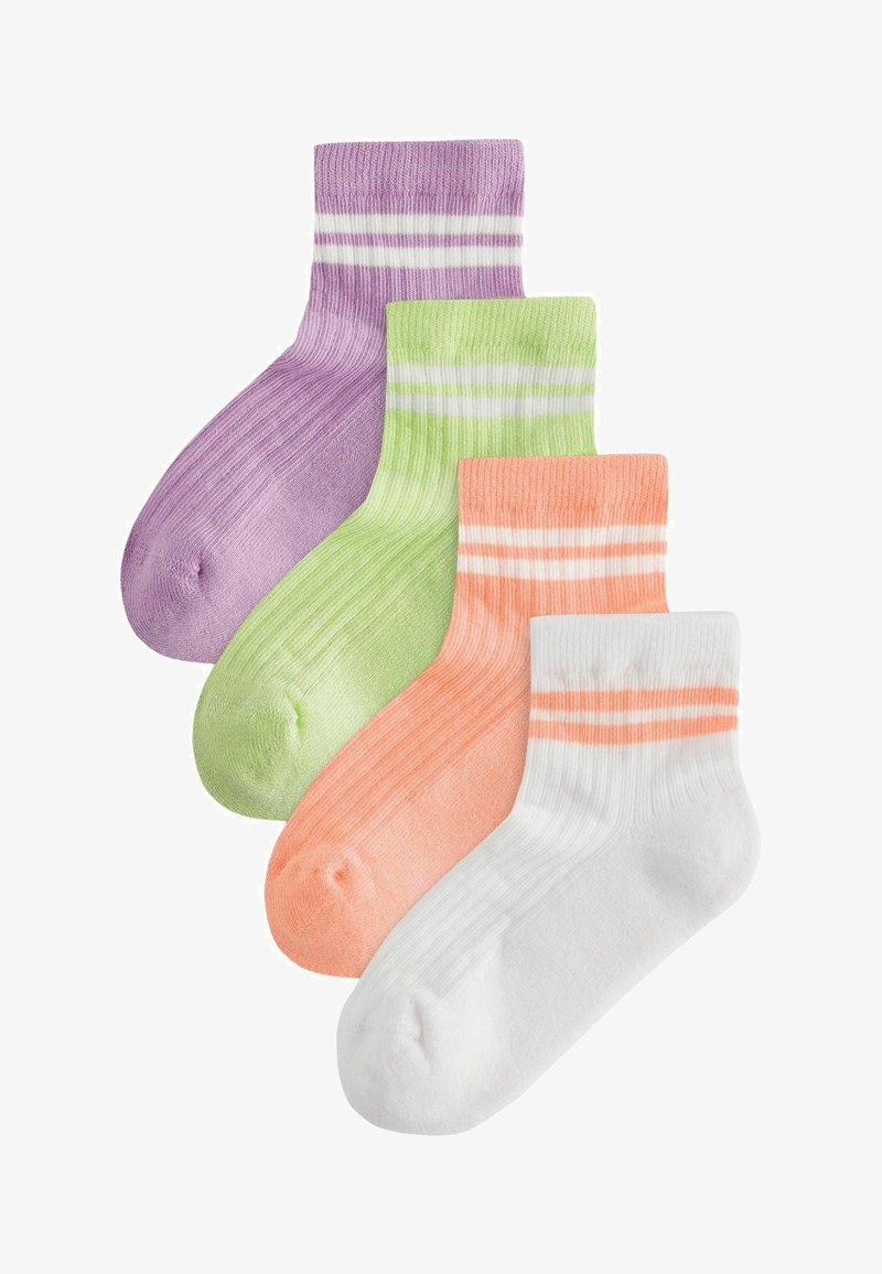 Next CUSHIONED FOOTBED 4 PACK REGULAR FIT - Strumpor - purple white and green