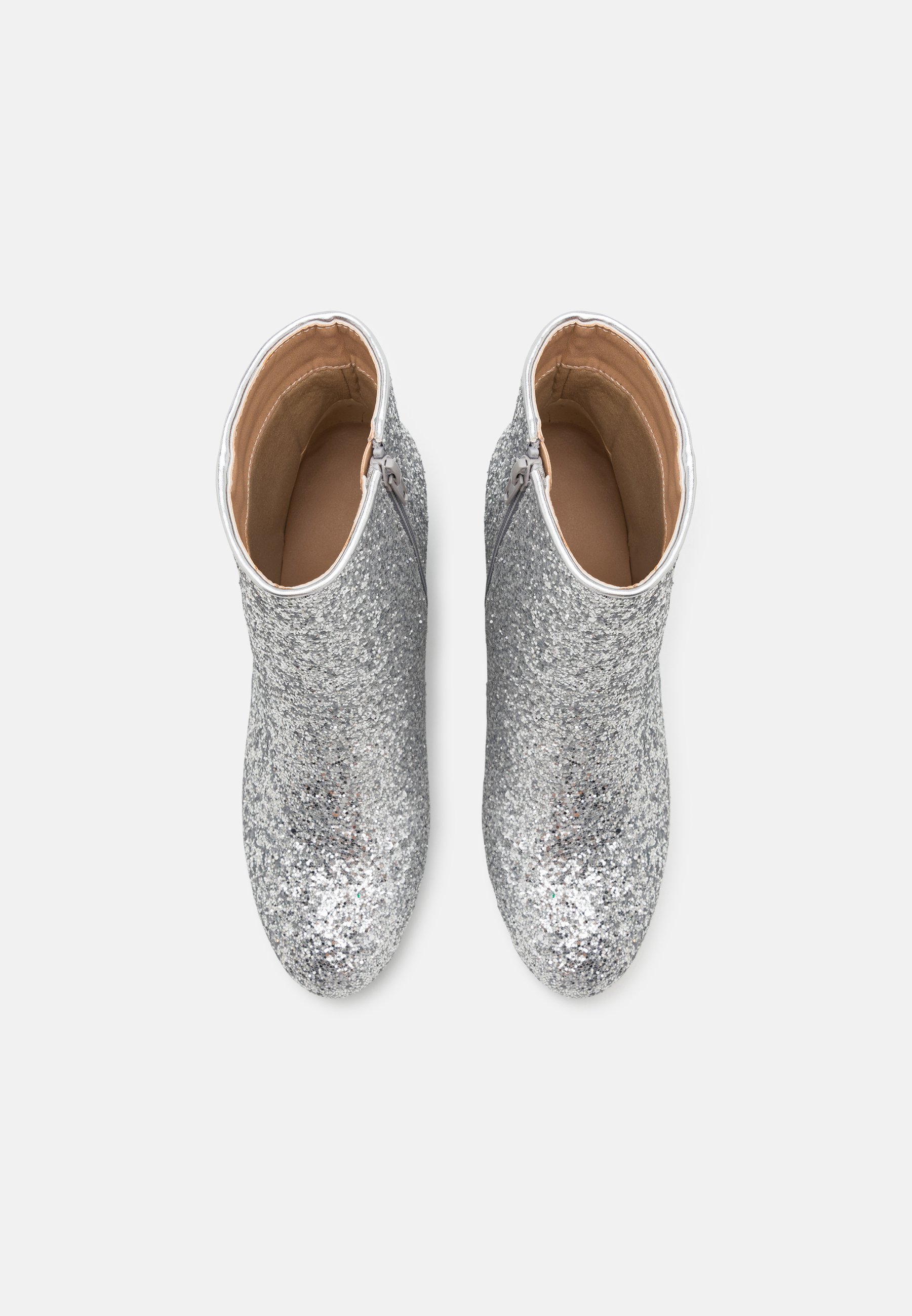 ショートブーツ・ブーティ SIlver Glittler Ankle Boots Miluxas 2025 Clearance! Womens Sparkly Ankle Boots Clearance