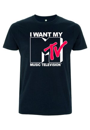 MTV WANT LOGO - T-shirts print - navy blue