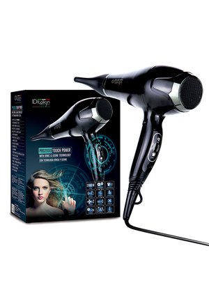 Italian Design PRO 2000 TOUCH POWER HAIR DRYER - Secador - black