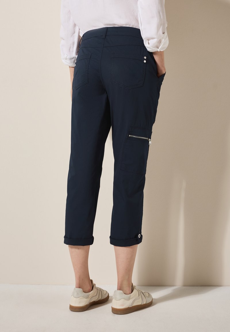 Pantaloni Donna Cecil - Vita Alta E Gambe Larghe A 3/4