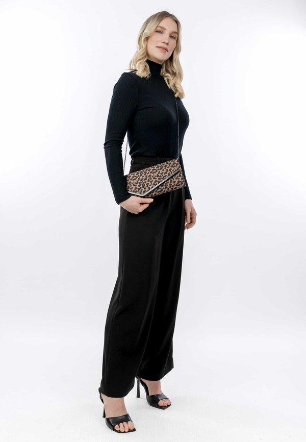 AMALIA LEO - Clutch - cognac