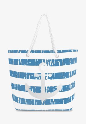 Normani BEACH BAG - Shopping Bag - blue, white