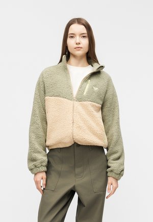 BOUNDLESS SPIRIT ZIPPERED - Flīsa jaka - oil green