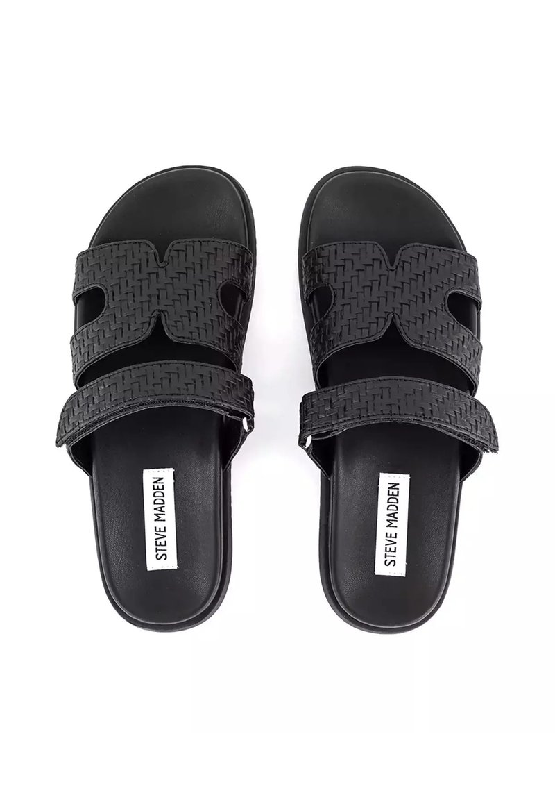 Steve Madden Sabot Finito Donna, Pelle nera, 7.5 Wide