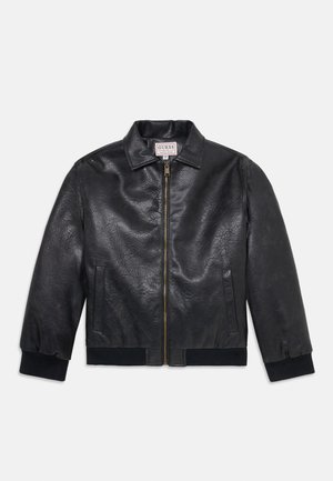 JUNIOR PADDED JACKET - Veste en similicuir - jet black