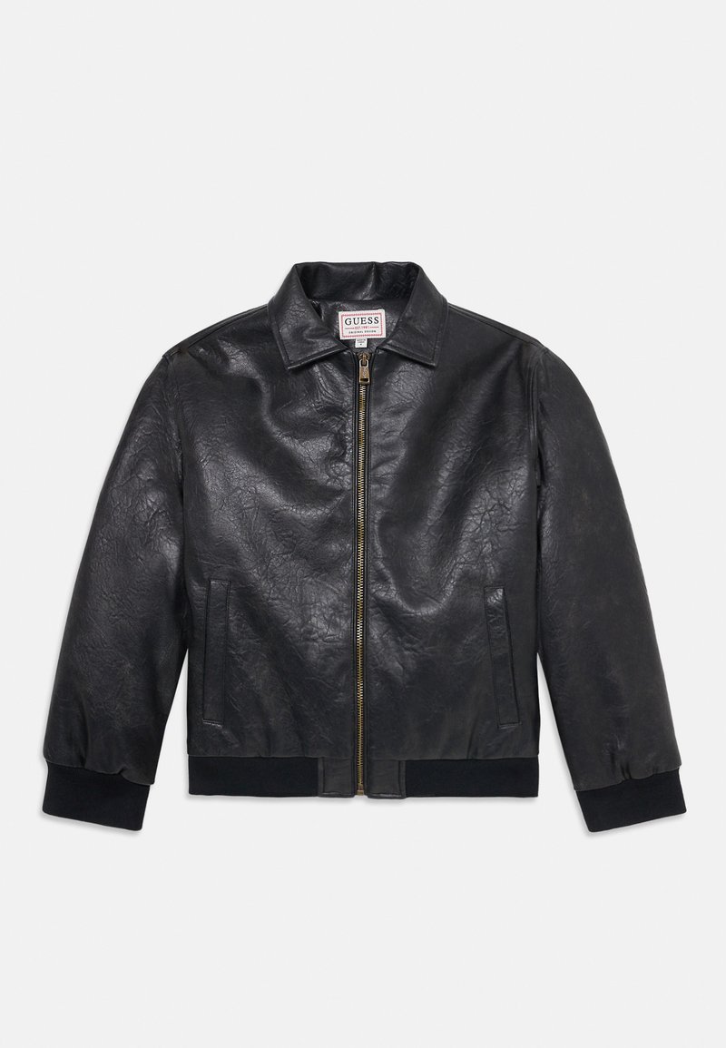 Guess JUNIOR PADDED JACKET - Giacca in similpelle - jet black