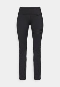 FOLD OVER FLARE LEGGINGS - Tights - black